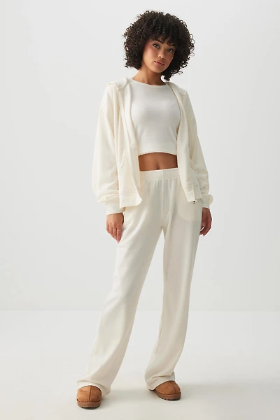 Pantalon de détente en tricot gaufré