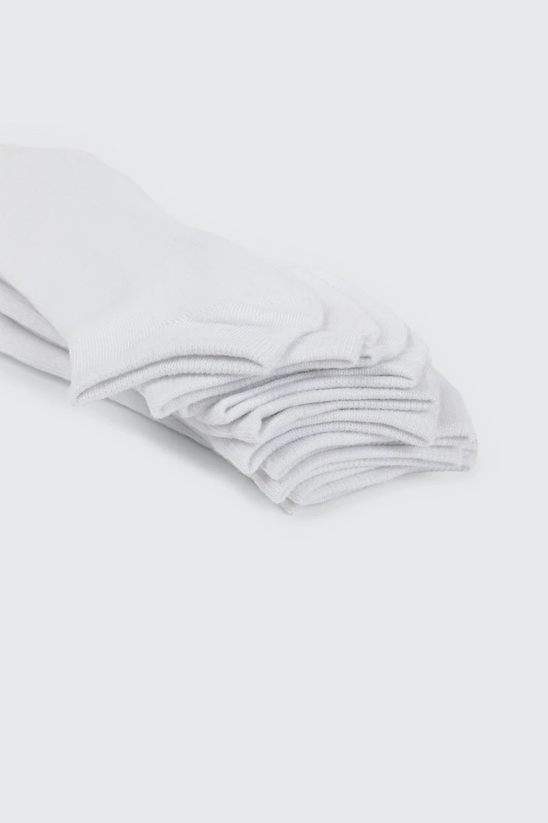 5 paires de socquettes unies