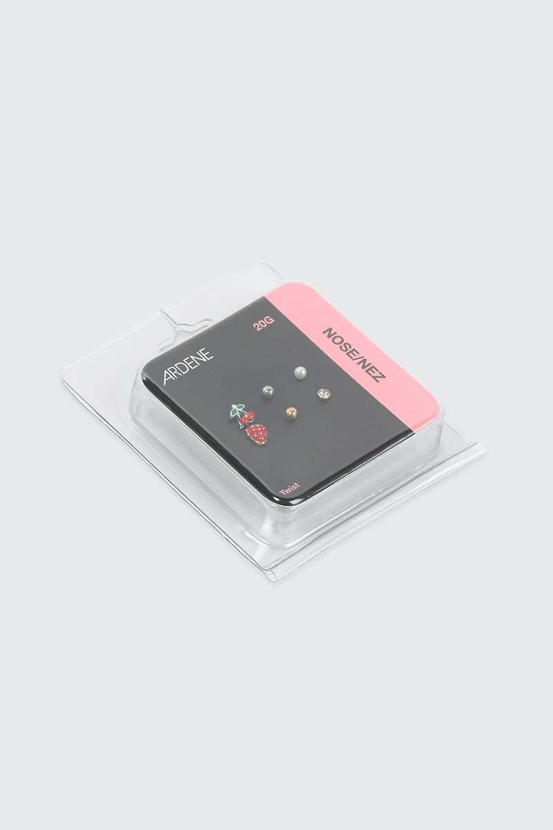 Lot de 6 perçages de nez à fruits