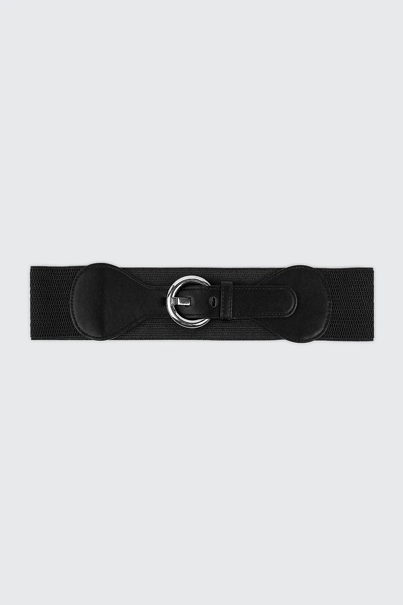 Ardene Corset Belt in Black | Size Small | Polyester