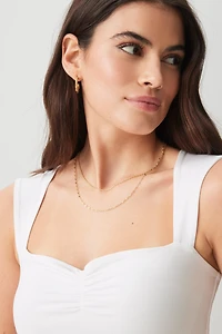 Ardene Tie Back Sweetheart Top in White | Size | Polyester/Elastane