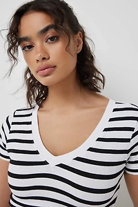 T-shirt col V ultracourt