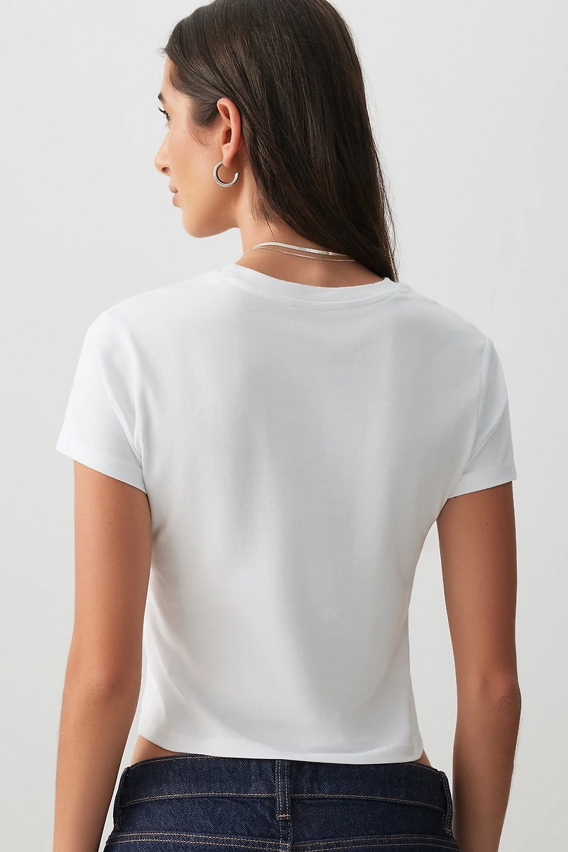 T-shirt court et ajusté Marie