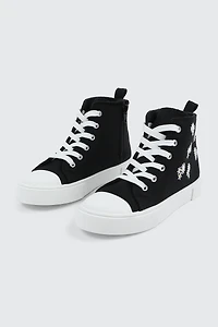 Espadrilles montantes imprimées