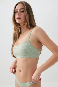 Ardene Everyday Seamless Bralette in Light Green | Size | Nylon/Elastane | Eco-Conscious