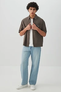 Chemise carrée à manches courtes