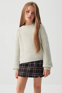 Chandail pelucheux lustré