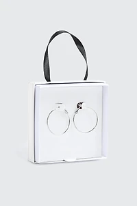 Anneaux plaqués or blanc 14K