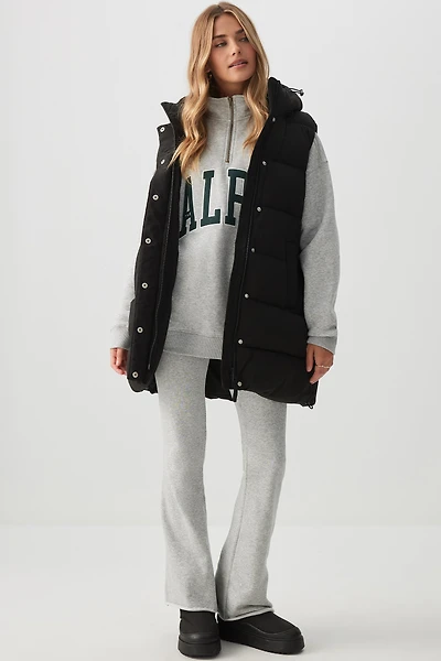 Ardene The Maxi Puff Vest in Midnight Haze | Size | Polyester