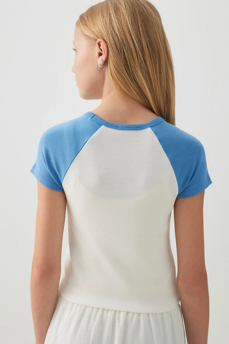 T-shirt à manches raglan graphique