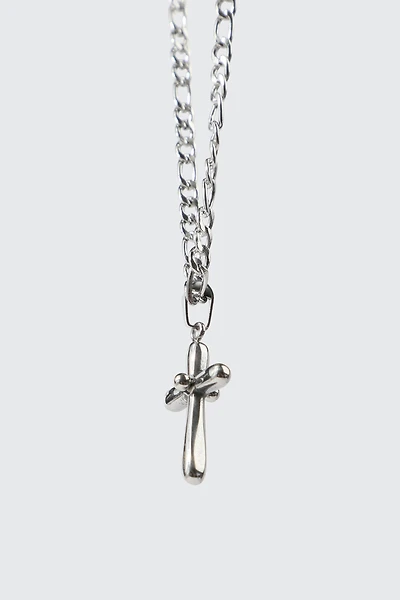 Ardene Stainless Steel Cross Necklace in Silver
