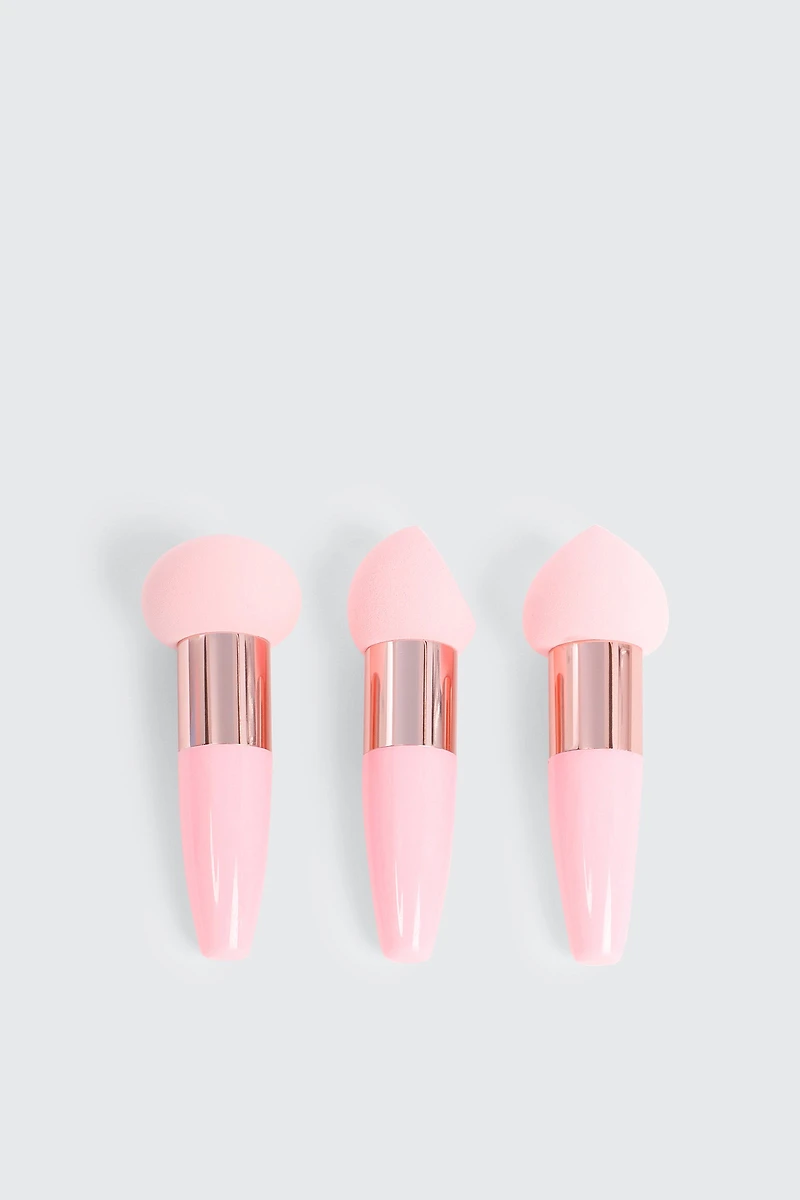 Ardene 3-Pack of Makeup Sponges in Medium Pink