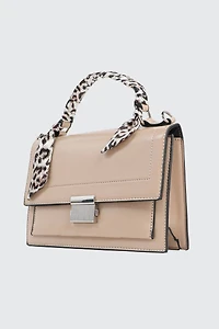 Petit sac fourre-tout à détail de foulard