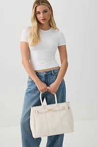 Sac fourre-tout à détail de boucle