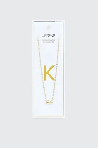 Ardene 14K Gold Plated Initial K Necklace