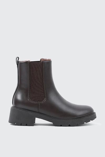 Ardene Warm-Lined Chelsea Boots in Brown | Size | Eco-Conscious