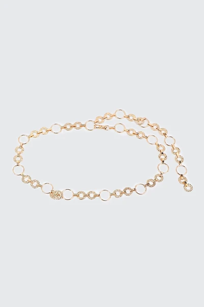 Ceinture à maillons ronds martelés