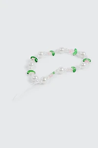 Ardene Tulip Phone Charm in White