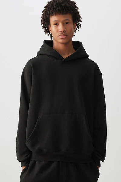 Ardene Man Classic Hoodie For Men in Black | Size | Polyester/Cotton | Fleece-Lined