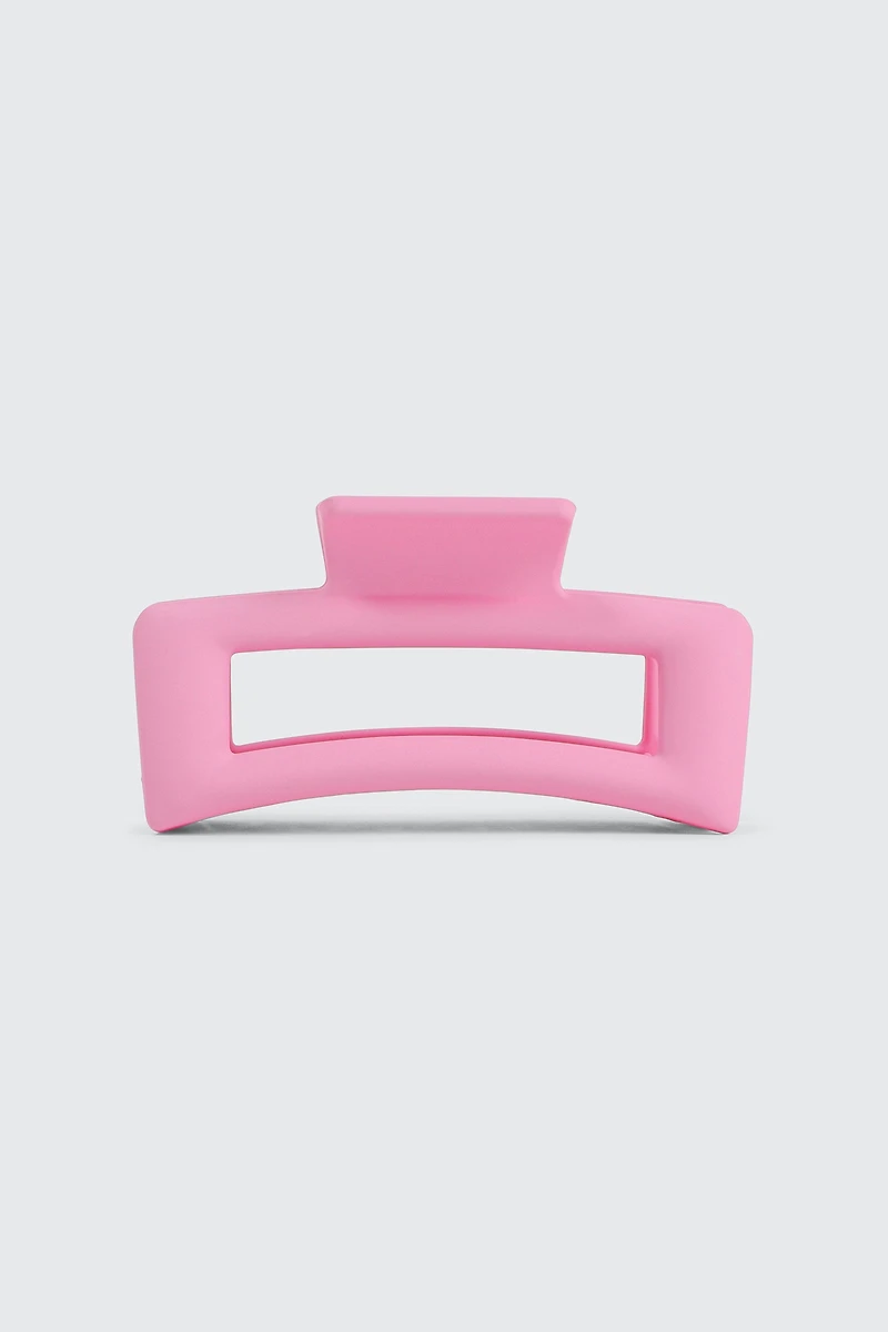 Ardene Cutout Hair Claw in Light Pink
