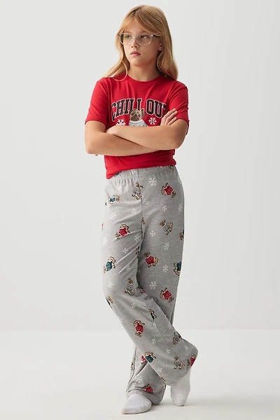 Ardene Kids HUSHKNIT PJ Pants in | Size | Polyester/Spandex | Eco-Conscious