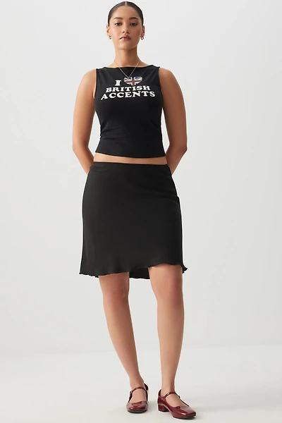 Ardene Crepe Midi Skirt in Black | Size | Polyester