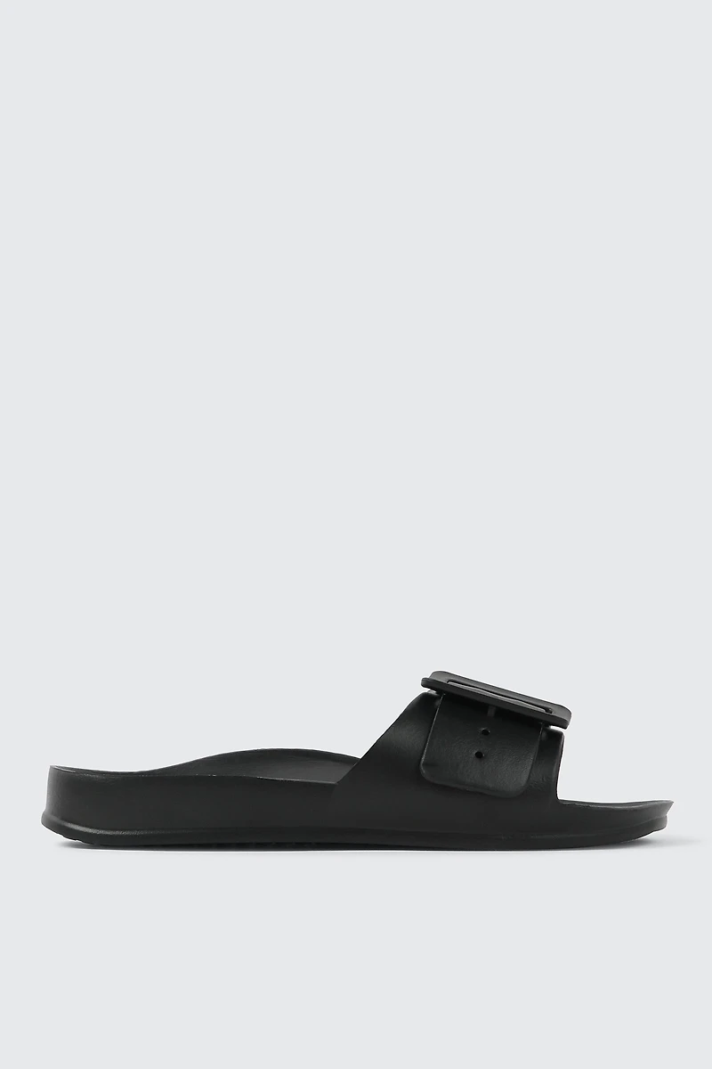Ardene Chunky Buckle Slides in | Size 9 | Eco-Conscious