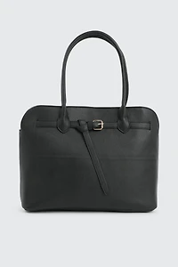 Ardene Tote Bag with Buckle Detail in | 100% Recycled Polyester/Faux Leather | Eco-Conscious