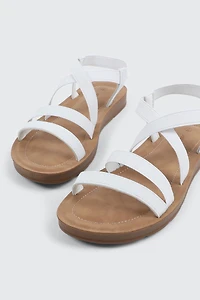 Sandales multibrides élastiques