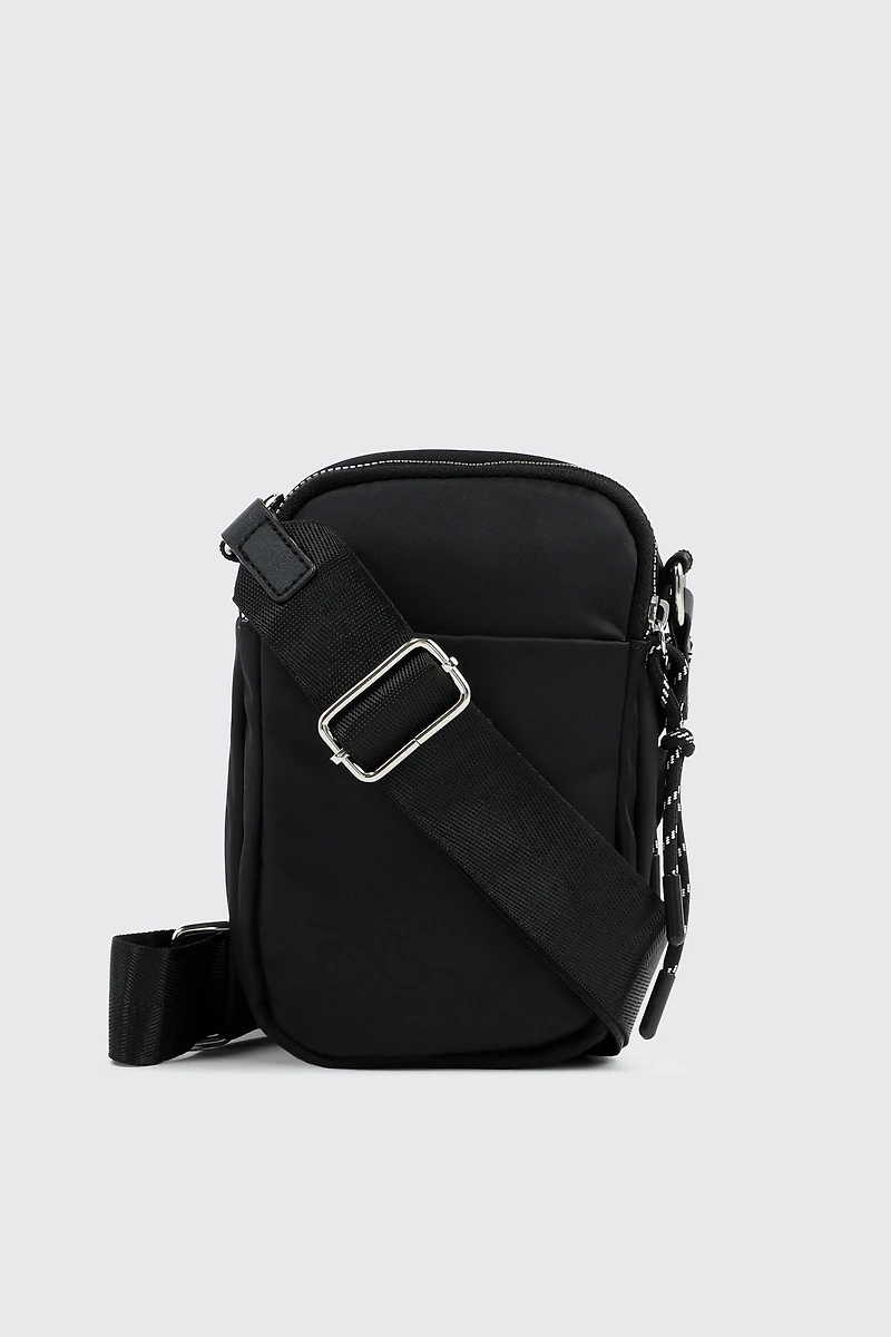 Ardene Nylon Phone Bag in Black | Polyester/Nylon