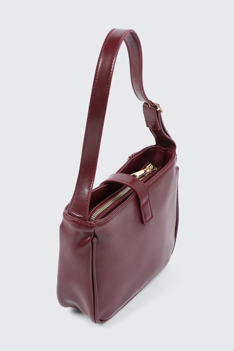 Sac d'épaule à verrou tournant