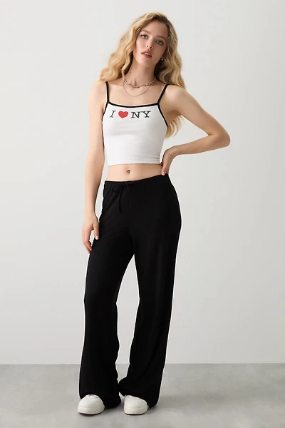 Ardene Wide Leg Pull On Pants in | Size | Rayon/Spandex