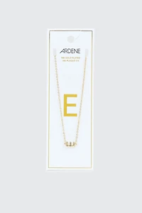 Ardene 14K Gold Plated Initial E Necklace