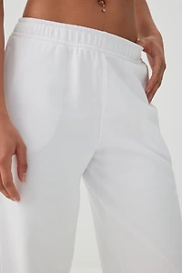 Pantalon ample en jersey bouclette