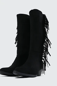 Bottes de cowboy aux genoux