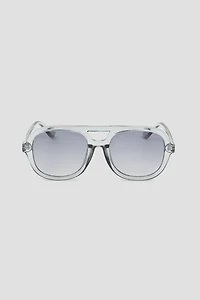 Ardene Clear Frame Aviator Sunglasses