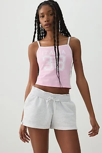 Ardene Low Waist Relaxed Shorts in Light Grey | Size | Polyester/Cotton