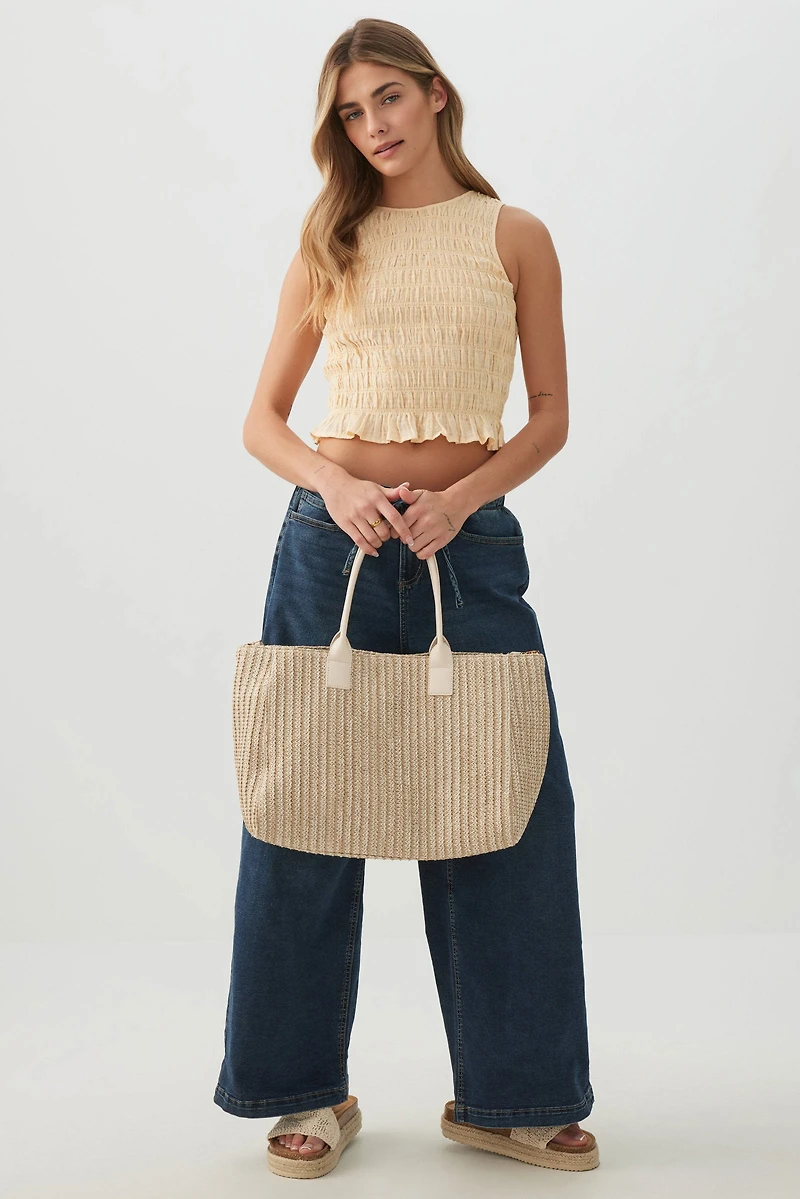 Sac fourre-tout tressé