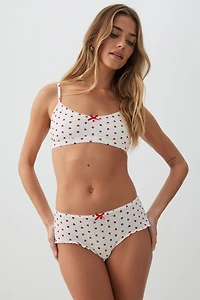 Culotte garçonne en pointelle tout-aller