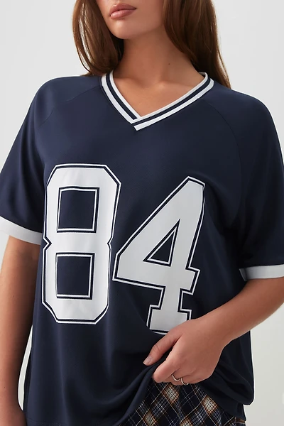 T-shirt football ample en maille filet