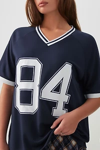 T-shirt football ample en maille filet