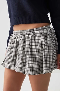 Microjupe bulle avec short