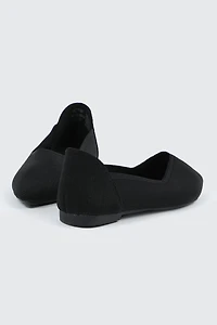 Talons plats à bout pointu en tissu