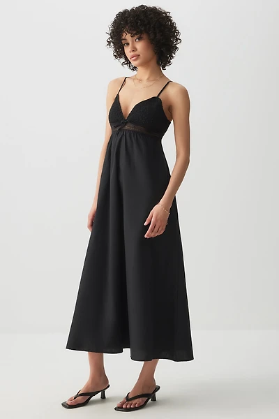 Ardene Smocked Bust Maxi Dress in | Size | Polyester/Cotton