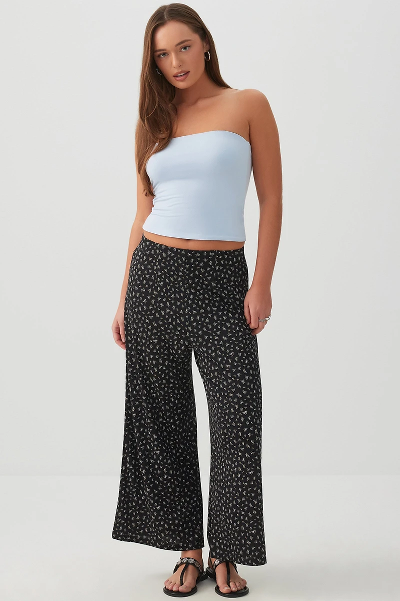 Jupe-culotte à fentes latérales