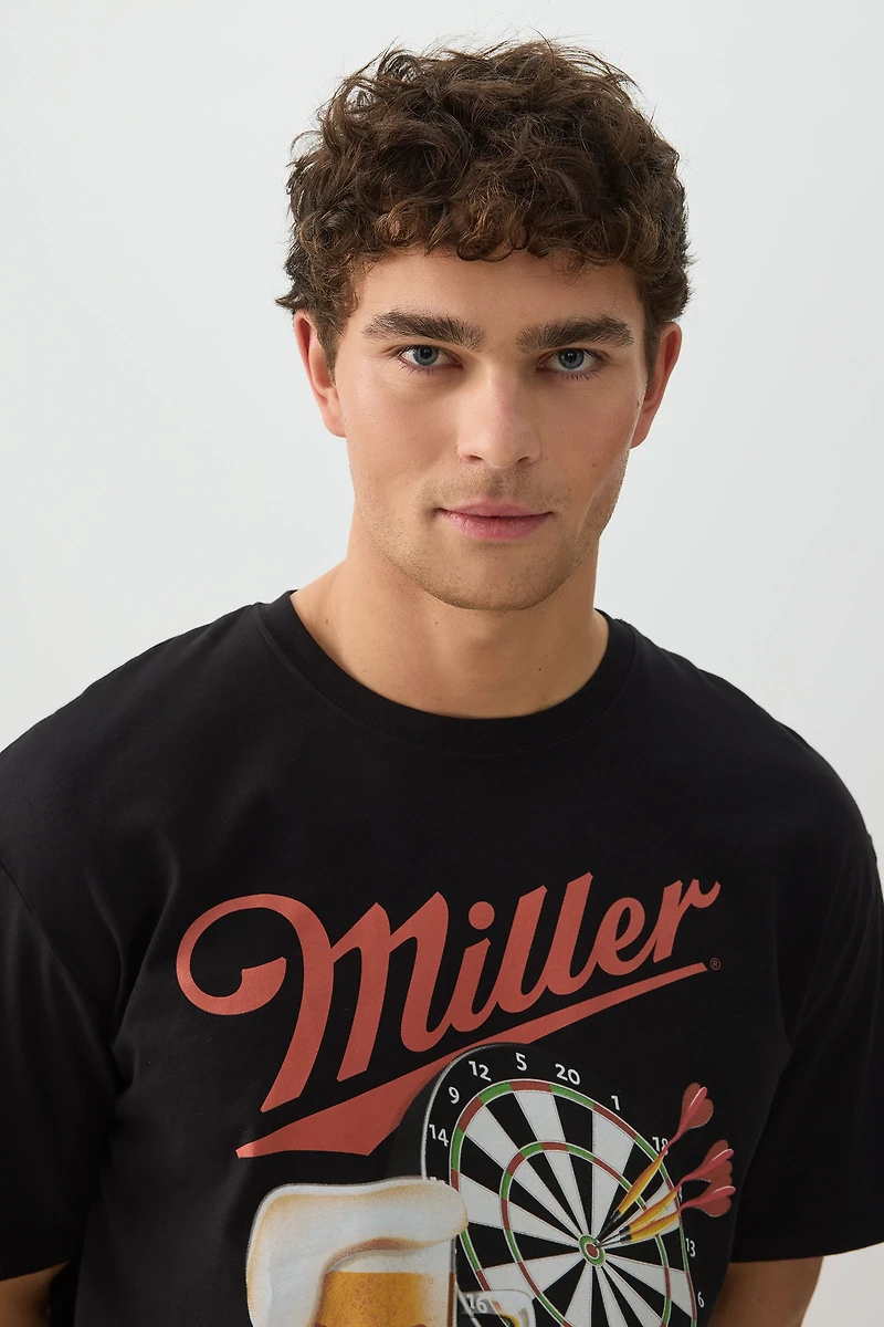 Ardene Man Miller Graphic T-Shirt For Men in Black | Size | 100% Cotton
