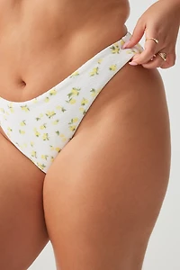 Bas de bikini fleuri flora