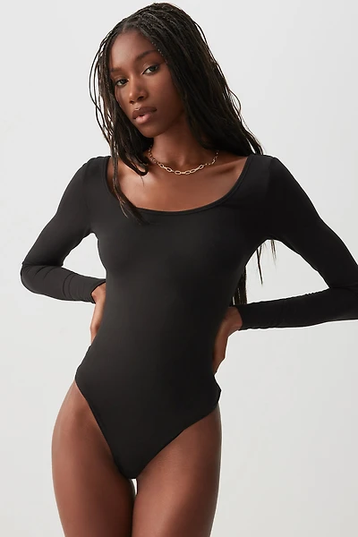 Ardene Super Soft Long Sleeve Bodysuit in | Size | Polyester/Spandex