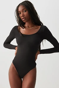 Ardene Super Soft Long Sleeve Bodysuit in | Size | Polyester/Spandex