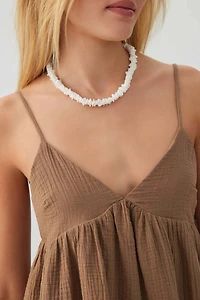 Robe courte à nouer au dos